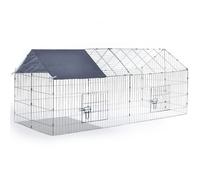 IDMARKET Enclos grillagé pour petits animaux en acier galvanisé