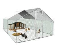 Enclos poulailler 12 m² parc grillagé 4x3m acier galvanisé