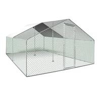 Enclos Poulailler 16m² Parc Grillagé 4 X 4 M Acier Galvanisé