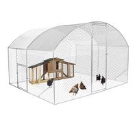 IDMarket – Enclos poulailler dôme 7,5 m² parc grillagé 3x2,5 m avec porte latérale
