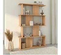 IDMARKET Etagère 4 niveaux CAPUCINE asymétrique façon hêtre design arrondi