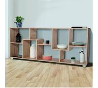 IDMarket Étagère à double position Tania Bois imitation hêtre L.161 cm