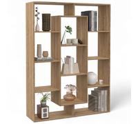 IDMarket - Etagère bibliothèque Colette avec 11 Compartiments Effet Bois 143 cm