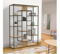 IDMarket - Étagère bibliothèque Detroit 11 compartiments Design industriel 143 cm