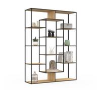 IDMarket - Etagère bibliothèque Detroit avec 11 Compartiments Design Industriel 143 cm