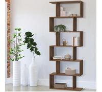 IDMarket - Etagère bibliothèque Sofia Forme S Effet Noyer 189 cm