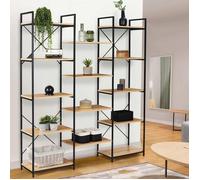 Étagère Bibliothèque Trio 5 Niveaux Detroit Design Industriel 170 Cm