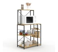 IDMarket - Etagère de cuisine DETROIT support micro-ondes multi-étagères