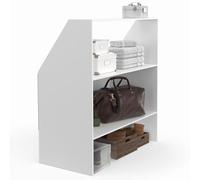 IDMarket Étagère sous pente 2 niveaux TOMI 100 x 50 x 70/110 cm Blanc