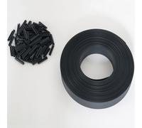 Kit de lamelles occultantes PVC grises L.60 m pour panneau grillagé