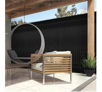Idmarket - Kit de lamelles occultantes pvc noires L.60 m pour panneau grillagé - Noir