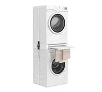 IDMarket - Kit de Superposition Universel Lave Linge et sèche Linge avec Tablette et séchoir