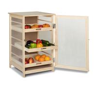 IDMarket - Légumier fruitier en bois VEGGE avec 3 tiroirs amovibles