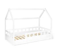 Lit Cabane Enfant 80 X 160 Cm Neree Blanc Blanc