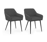 IDMarket - Lot de 2 chaises de Salle à Manger, fauteuils de Table Jany