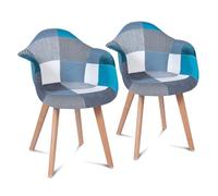 IDMarket - Lot de 2 chaises de Salle à Manger, fauteuils de Table SARA