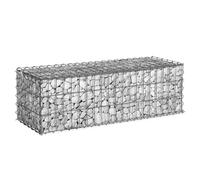 IDMarket – Lot de 2 gabions pour pierre 100 x 30 x 30 cm gris