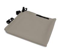 IDMarket – Lot de 2 rideaux pour pergola panneaux muraux Taupe 3 et 4 m avec fermeture éclair