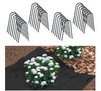 IDMARKET Lot de 30 agrafes pour toile de paillage 10 CM