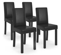 IDMarket - Lot de 4 chaises Hannah Noires pour Salle à Manger