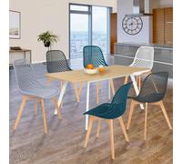 Idmarket Lot De 4 Chaises Mandy Pour Salle À Manger Multicolore