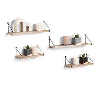 IDMarket - Lot de 4 étagères murales Lily - design industriel