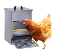 IDMarket - Mangeoire à pédale pour Poules Distributeur Automatique 5 kg Anti-nuisibles
