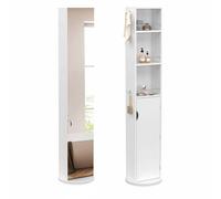 IDMarket - Meuble Colonne pivotante de Salle de Bain Elia Blanc