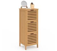 IDMarket - Meuble d'appoint 3 Portes BEA Bambou