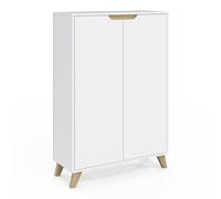 IDMarket - Meuble de Rangement 2 Portes Helsinki scandinave Blanc