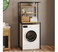 IDMARKET Meuble étagères de rangement dessus machine à laver DETROIT design industriel