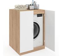 IDMarket - Meuble pour Machine à Laver Wallis avec Portes