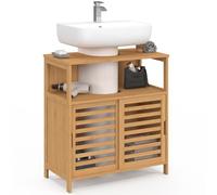 IDMarket - Meuble sous lavabo Salle de Bain Bambou BEA