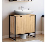 IDMARKET Meuble sous-lavabo salle de bain DETROIT design industriel