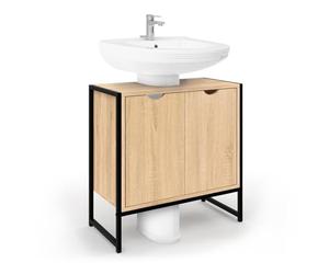 IDMarket - Meuble sous lavabo Salle de Bain Detroit Design Industriel