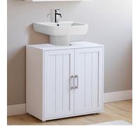 IDMARKET Meuble sous lavabo salle de bain WALDO bois blanc