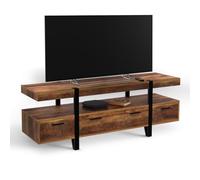 IDMarket - Meuble TV 140 cm Austria avec tiroirs Bois Pieds épingle