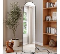 IDMarket - Miroir sur Pied Contour Noir 160 x 40 cm