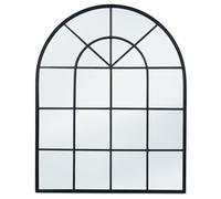 Miroir verrière arche design industriel 80x100 cm Noir