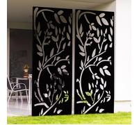 Panneau Décoratif Universel 150 X 50 Cm Lis Noir Mat Noir