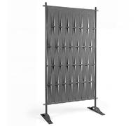 IDMarket Paravent extérieur Claustra décoratif 80 x 150 cm sangles et métal gris anthracite