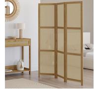 IDMARKET Paravent intérieur HANAE effet naturel cannage