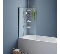 IDMarket - Pare Baignoire 1 volet 70x120 cm avec profilé en Aluminium argenté