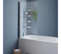 IDMarket - Pare baignoire 1 volet 80x140 cm avec profilé en aluminium argenté