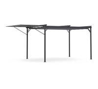 IDMARKET Pergola édition originale auvent réglable et toit rétractable 3x4M gris anthracite