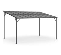 IDMarket - Pergola Toit Rigide en Polycarbonate 3x4 M Gris Anthracite