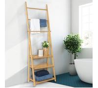 IDMarket - Porte-serviettes 3 niveaux LANA 3 étagères en bambou