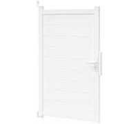 IDMarket - Portillon 100x160 cm en aluminium blanc