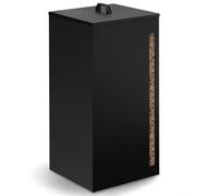 IDMarket - Réservoir à granulés 30 kg Noir Rangement à pellets 35 x 35 x 53,5 cm