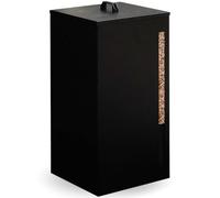 IDMarket - Réservoir à granulés 45 kg Noir Rangement à pellets 36 x 36 x 76 cm